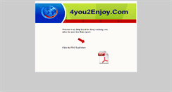 Desktop Screenshot of 4you2enjoy.com